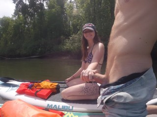 Flashing her holes and fingering on the river - PREVIEW